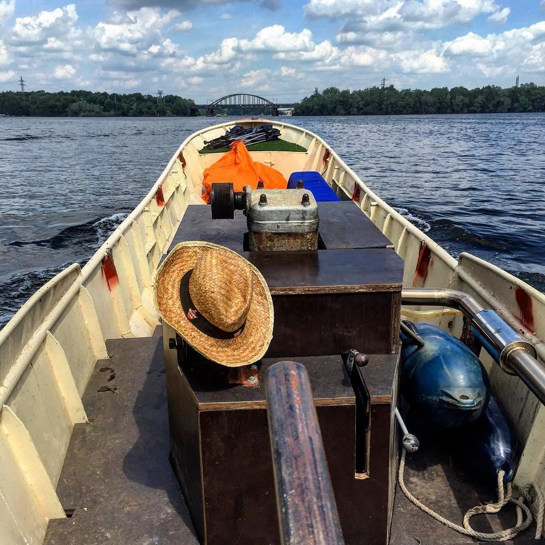 Unterwegs mit dem Boot auf der Havel bei Potsdam